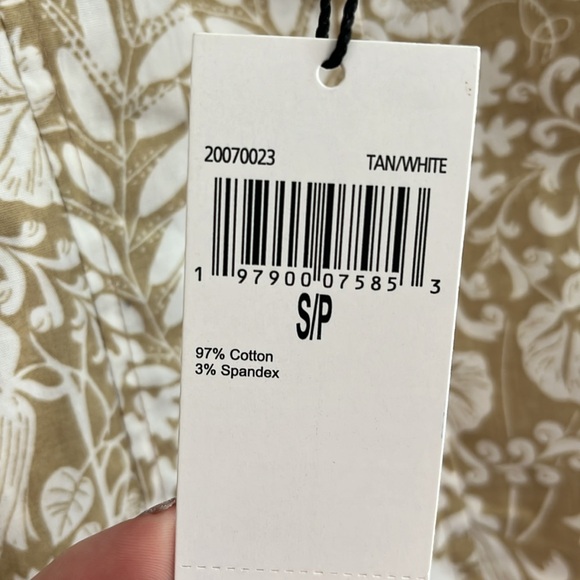 Chelsea & Theodore Puff Sleeve Smocked Top‎ Mermaid Nautical Cottage Coastal NWT - Picture 7 of 7